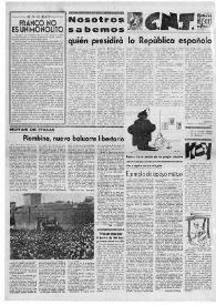 CNT : Boletín Interior del Movimiento Libertario Español en Francia. Segunda época, núm. 90, 21 de diciembre de 1946 | Biblioteca Virtual Miguel de Cervantes