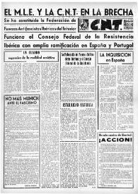 CNT : Boletín Interior del Movimiento Libertario Español en Francia. Segunda época, núm. 91, 28 de diciembre de 1946 | Biblioteca Virtual Miguel de Cervantes