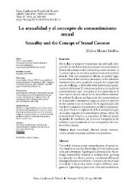 La sexualidad y el concepto de consentimiento sexual  / Silvina Álvarez Medina | Biblioteca Virtual Miguel de Cervantes