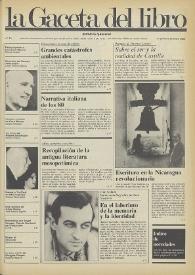 La Gaceta del Libro : periódico quincenal. Núm. 14, enero 1985 | Biblioteca Virtual Miguel de Cervantes