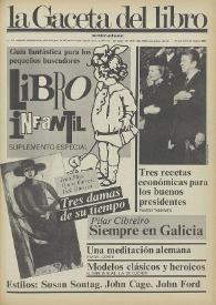 La Gaceta del Libro : periódico quincenal. Núm. 23, mayo 1985 | Biblioteca Virtual Miguel de Cervantes