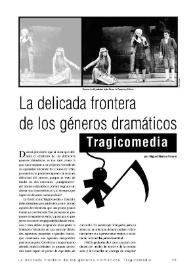 La delicada frontera de los géneros dramáticos. Tragicomedia / por Miguel Medina Vicario          | Biblioteca Virtual Miguel de Cervantes