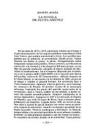 La novela de "Pepita Jiménez"   / Manuel Azaña  | Biblioteca Virtual Miguel de Cervantes