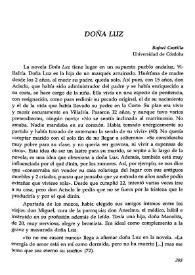 "Doña Luz"   / Rafael Castilla | Biblioteca Virtual Miguel de Cervantes