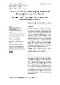 "La carretera" (2006): hipótesis para una distopía desde la poética de Pérez-Reverte / Francisco Javier Hernández Ruiz | Biblioteca Virtual Miguel de Cervantes